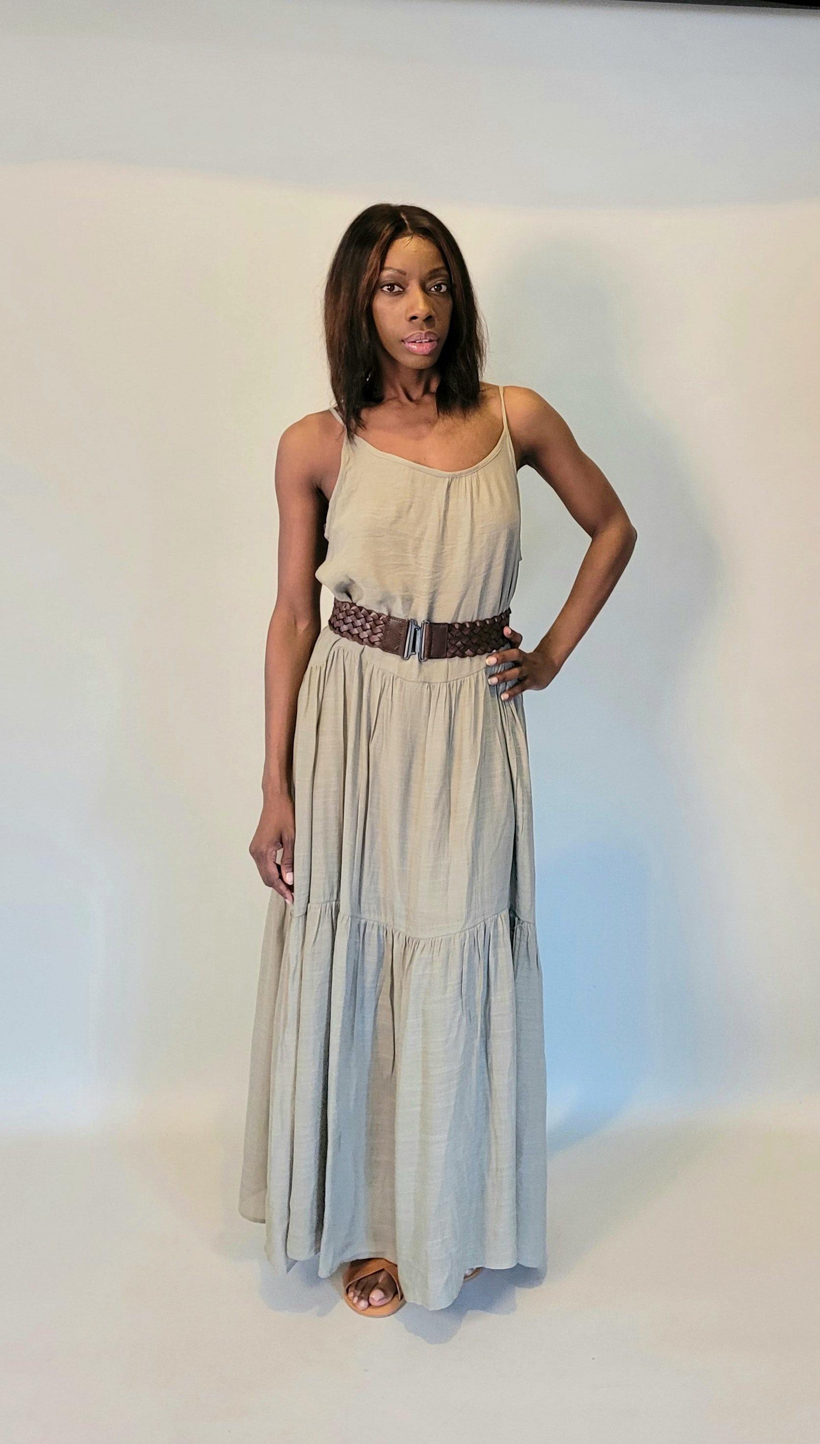 Helen Maxi Dress - Olive - Chic Anatomy Boutique