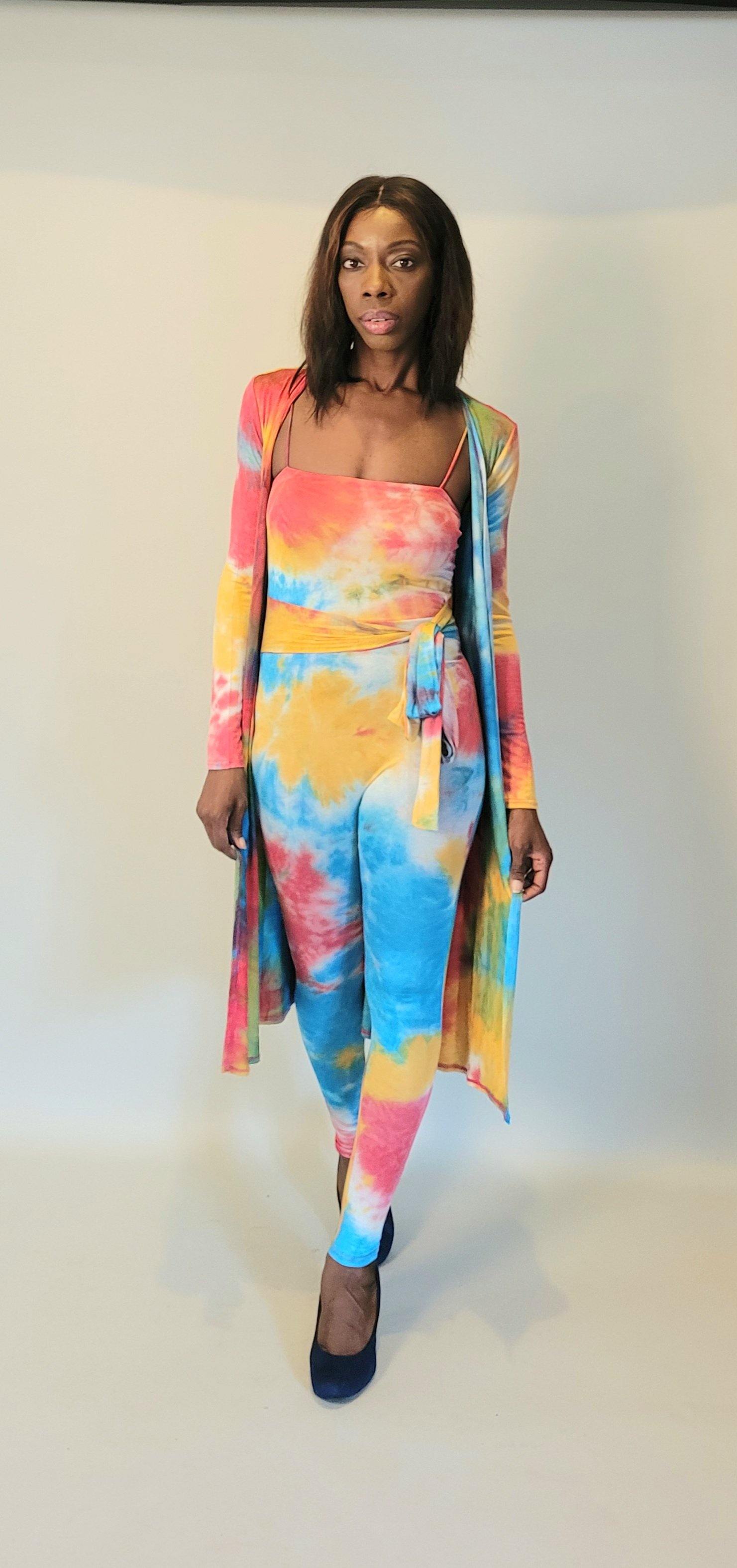 Pebbles Tye Dye Jumpsuit Set - Chic Anatomy Boutique