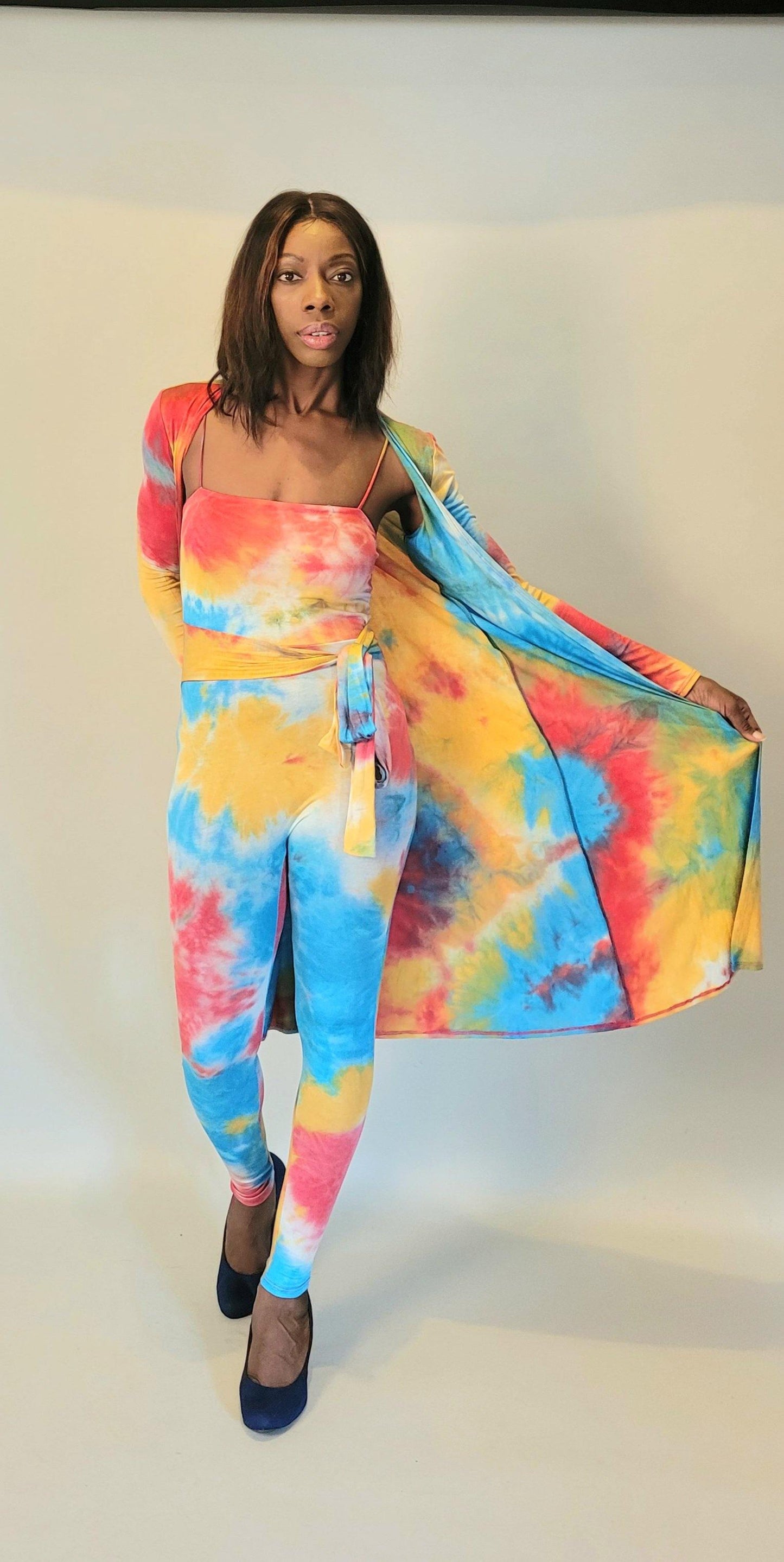 Pebbles Tye Dye Jumpsuit Set - Chic Anatomy Boutique