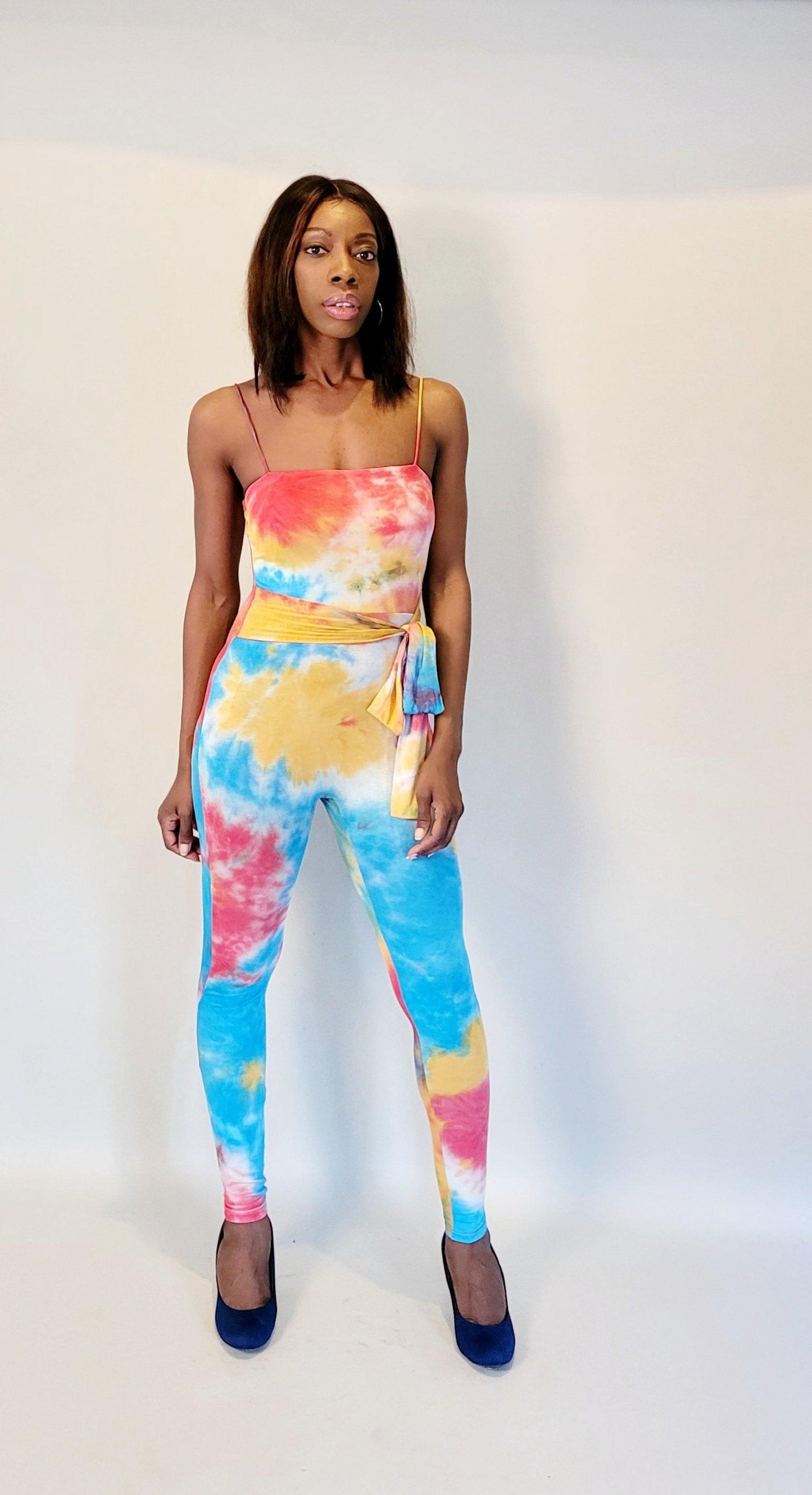 Pebbles Tye Dye Jumpsuit Set - Chic Anatomy Boutique