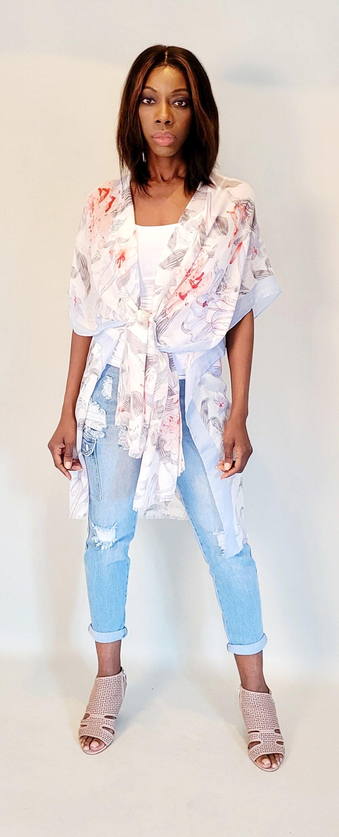 Floral Print Kimono - Chic Anatomy Boutique